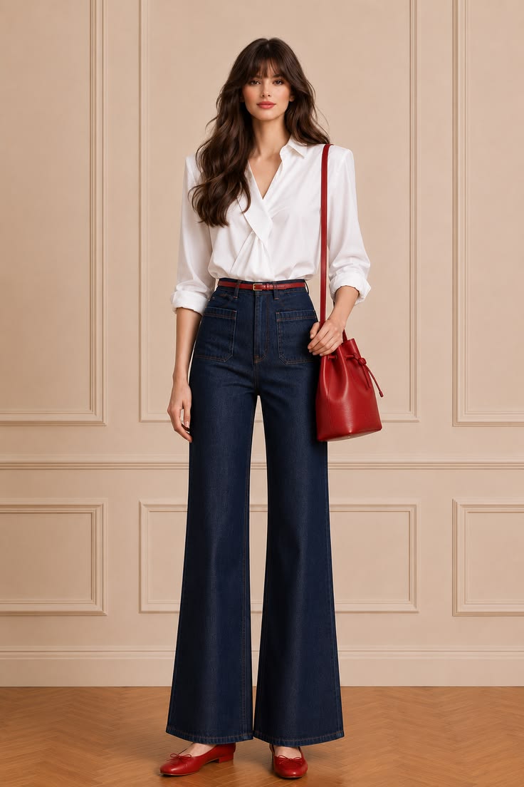 Parisian-inspired outfit in timeless neutrals with relaxed tailoring.